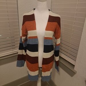 Striped Multicolor Women's Cardigan